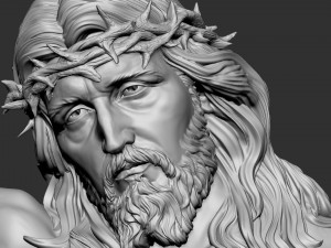 Jesus Bust 03 Model Cetak 3D