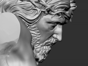 Jesus Bust 03 Model Cetak 3D