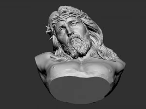 Buste de J&eacute;sus 03 Modèles 3D en vedette