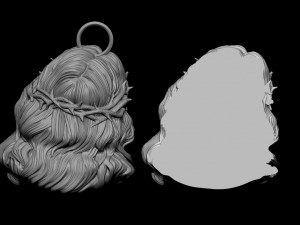 Jesus Head 01 3D-Druckmodell