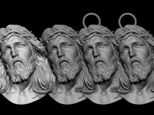 Jesus Head 01 3D-Druckmodell