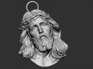 Jesus Head 01 3D-Druckmodell
