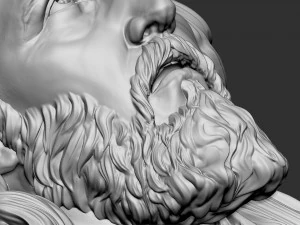 Jesus Head 01 3D Print Model