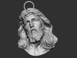 Jesus Head 01 3D-Druckmodell