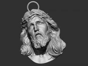 Jesus Head 01 3D-Druckmodell