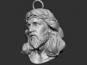 Jesus Head 01 3D-Druckmodell