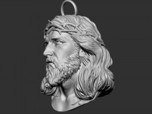 Jesus Head 01 3D-Druckmodell