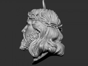 Jesus Head 01 3D-Druckmodell
