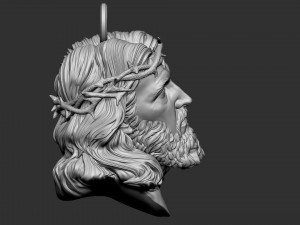 Jesus Head 01 3D-Druckmodell