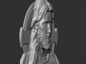 Jesus Medallion 01 3D Print Model