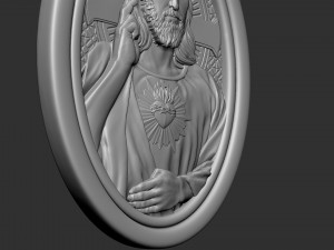 Jesus Medallion 01 Modelo de impresión 3D