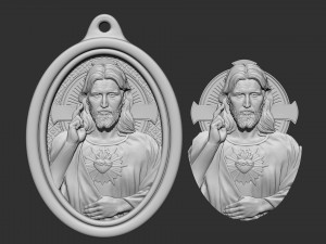 Jesus Medallion 01 Modelo de impresión 3D