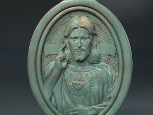İsa Madalyonu 01 3D Baskı Modeli