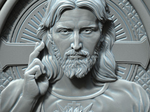 Jesus Medallion 01 Modelo de impresión 3D