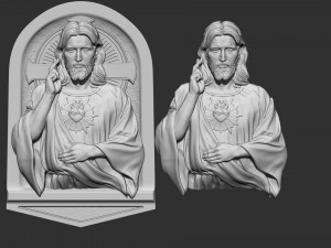 Jesus Relief 01 3D Print Model