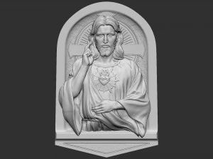 Jesus Relief 01 3D Print Model