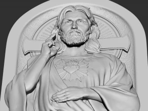 Jesus Relief 01 3D Print Model