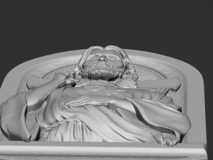 Jesus Relief 01 3D Print Model