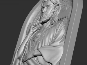 Jesus Relief 01 3D Print Model