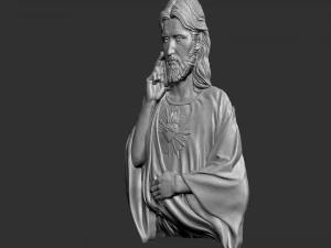 Jesus Relief 01 3D Print Model