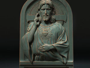 İsa R&ouml;lyefi 01 3D Baskı Modeli