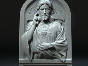 Jesus Relief 01 3D Print Model