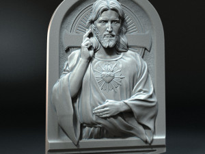 Jesus Relief 01 3D 프린트 모델