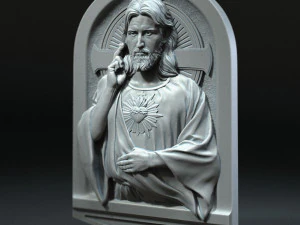 Jesus Relief 01 3D Print Model