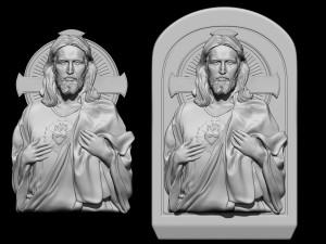 Jesus Relief 02 3D Print Model