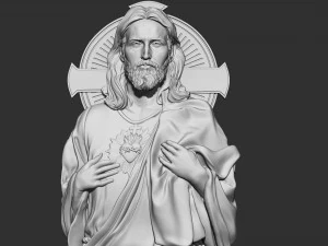 Jesus Relief 02 3D Print Model