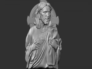 Jesus Relief 02 3D Print Model