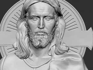 Jesus Relief 02 3D Print Model