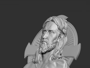 Jesus Relief 02 3D Print Model