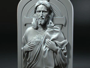 Jesus Relief 02 3D Print Model