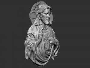 Jesus Relief 03 3D Baskı Modeli
