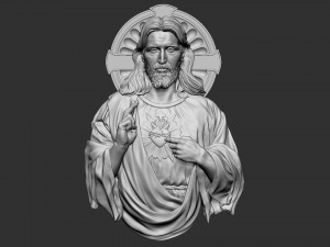 Jesus Relief 03 3D Baskı Modeli