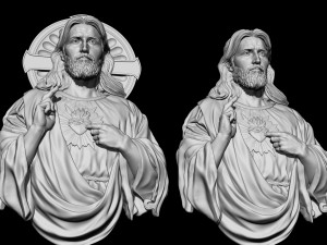 Jesus Relief 03 3D Baskı Modeli