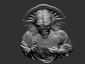 Jesus Relief 03 3D Baskı Modeli