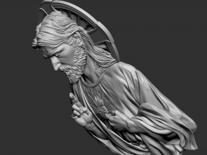 Jesus Relief 03 3D Baskı Modeli