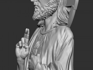 Jesus Relief 03 3D Baskı Modeli
