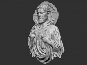 Jesus Relief 03 3D Baskı Modeli