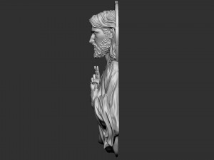Jesus Relief 03 3D Baskı Modeli