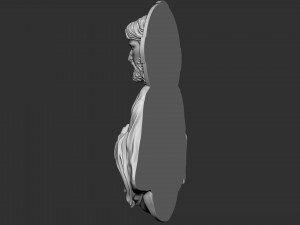 Jesus Relief 03 3D Baskı Modeli