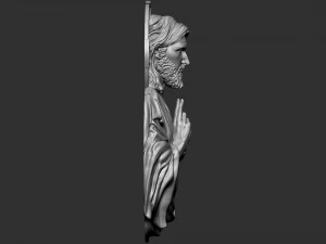 Jesus Relief 03 3D Print Model