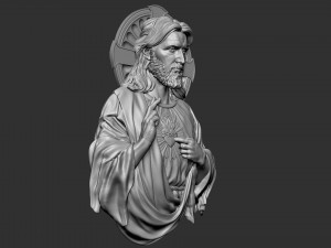 Jesus Relief 03 3D Baskı Modeli