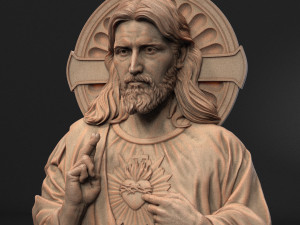 Jesus Relief 03 3D Baskı Modeli