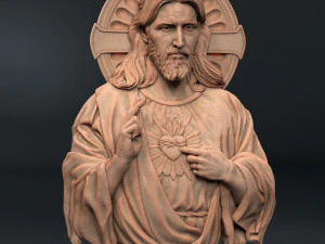 Jesus Relief 03 3D Print Model
