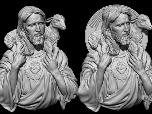 Jesus Relief 04 3D Print Model
