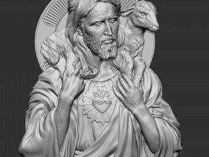 Jesus Relief 04 3D Print Model