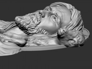 Jesus Relief 04 3D Print Model